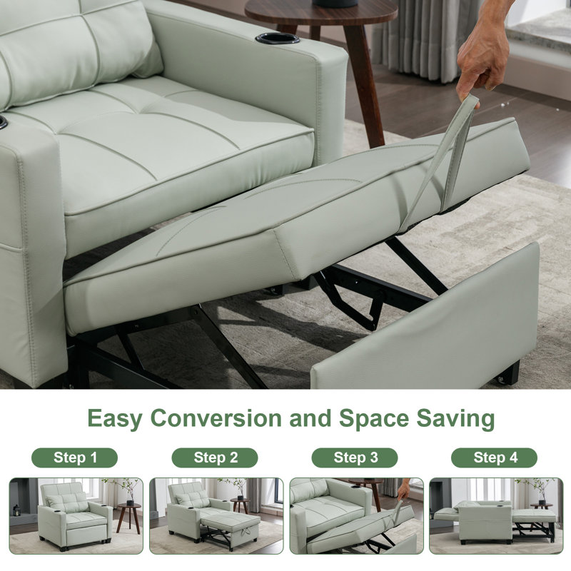 Rochers convertible sleeper chair ebern designs upholstery sales